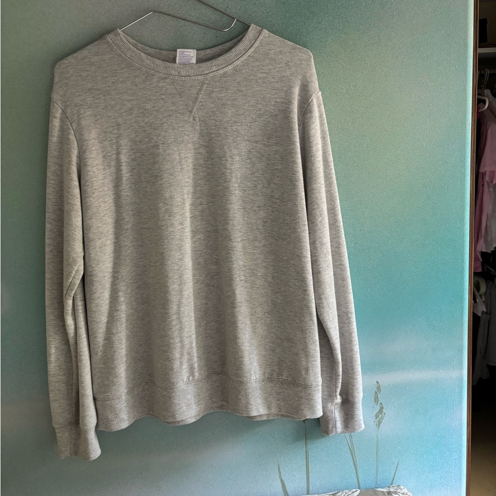 Stars Above Heather Gray Men's Crewneck Sweater
